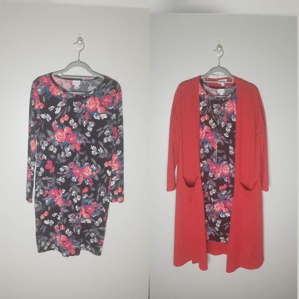 Coral Full Length Maxi Cardigan Duster.